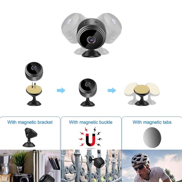 Mini Wireless Hidden Camera WiFi IP Home Security DVR Night Vision HD USB 1080P - Picture 3 of 12